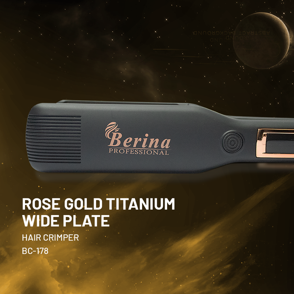 Rose Gold Titanium Wide Plate Crimper