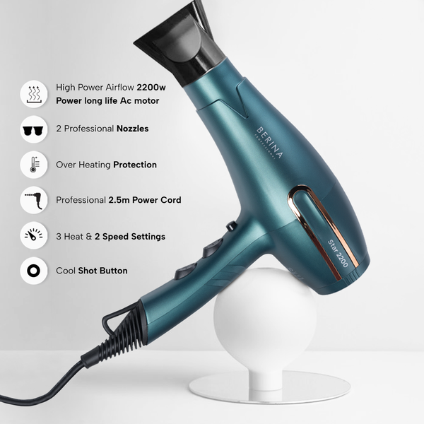 Star 2200W (Green) Hair Dryer